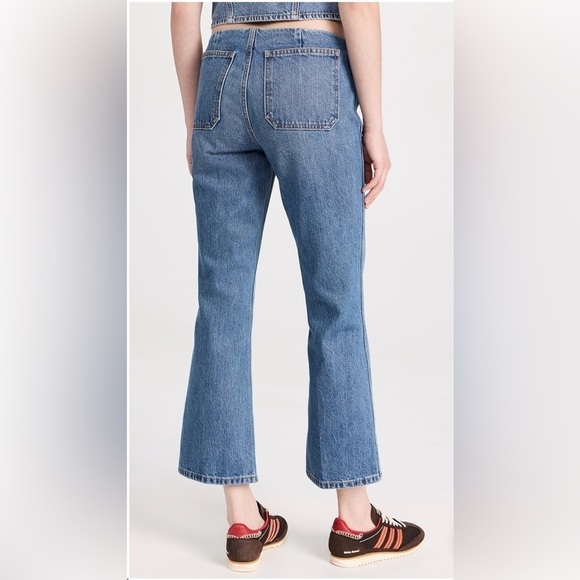 Re/Done Button Front Crop Boot in Riot - Picture 2 of 6